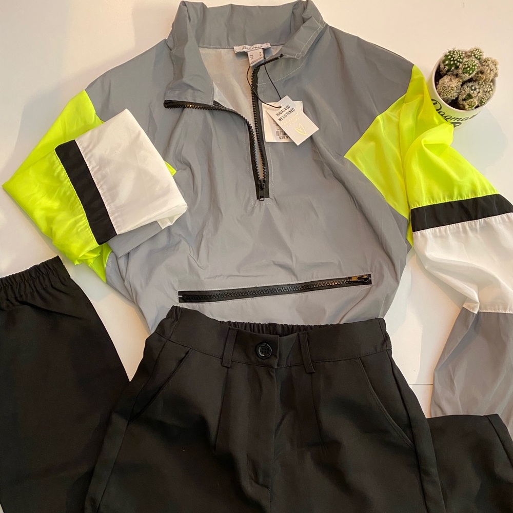 ReVamped attire brand. Trendy Crop Raincoat